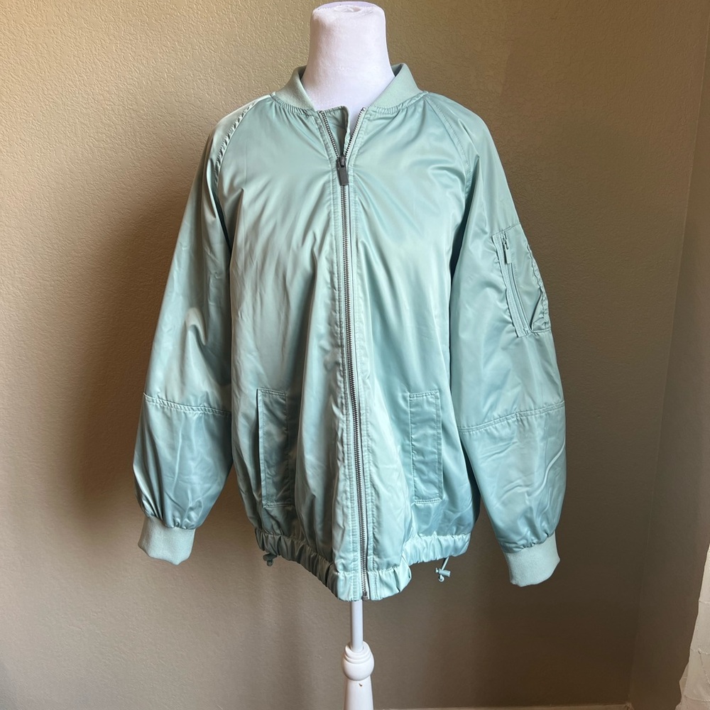 A NEW DAY medium weight team shiny utility bomber jacket | medium